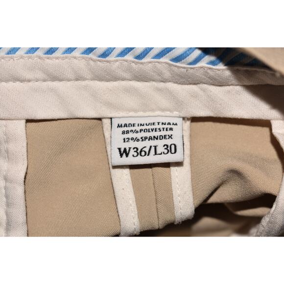 FOOTJOY $85 Flat Front Performance Khaki‎ Golf Pant Tan Men's 36 - Picture 4 of 4